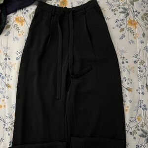 Wide leg black pants - Size Small